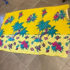 Hawaiian yellow KOKO KNOT WRAP AROUND